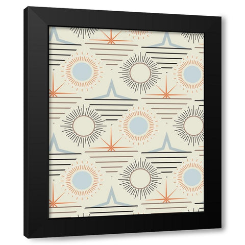 Sunrise Passage I Black Modern Wood Framed Art Print with Double Matting by Wang, Melissa