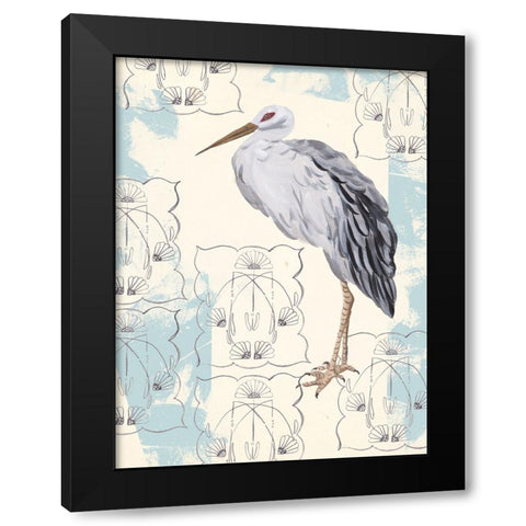 Gloom Wader II Black Modern Wood Framed Art Print with Double Matting by Wang, Melissa