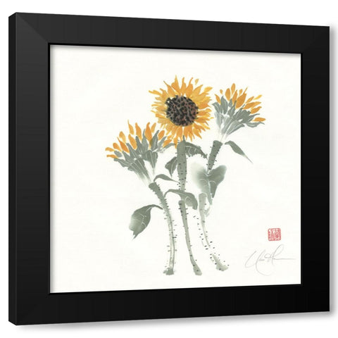 Simply Seeds II Black Modern Wood Framed Art Print by Rae, Nan