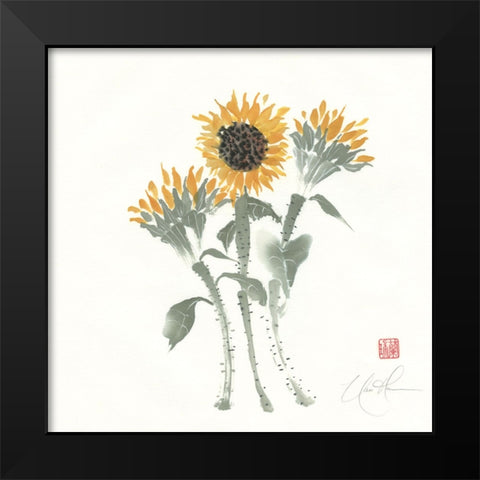 Simply Seeds II Black Modern Wood Framed Art Print by Rae, Nan