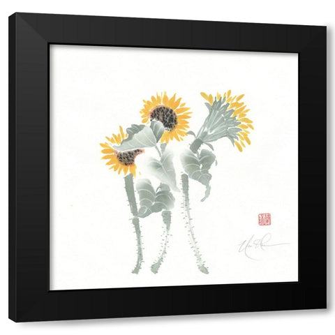 Simply Seeds III Black Modern Wood Framed Art Print by Rae, Nan