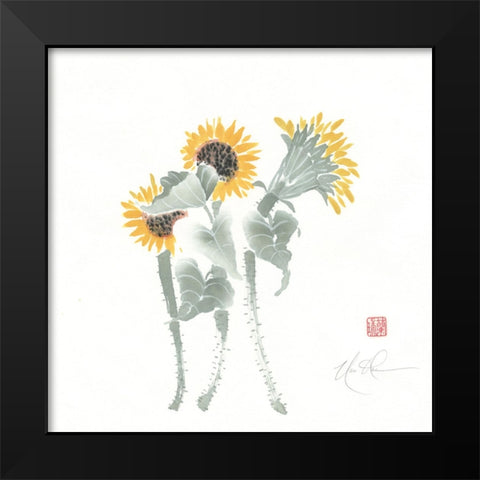 Simply Seeds III Black Modern Wood Framed Art Print by Rae, Nan