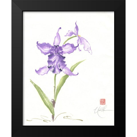 Kingly Stance II Black Modern Wood Framed Art Print by Rae, Nan