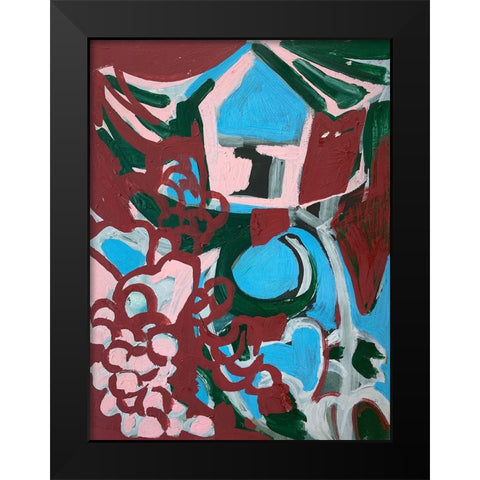 Hide Away I Black Modern Wood Framed Art Print by Ferrell, Erin McGee