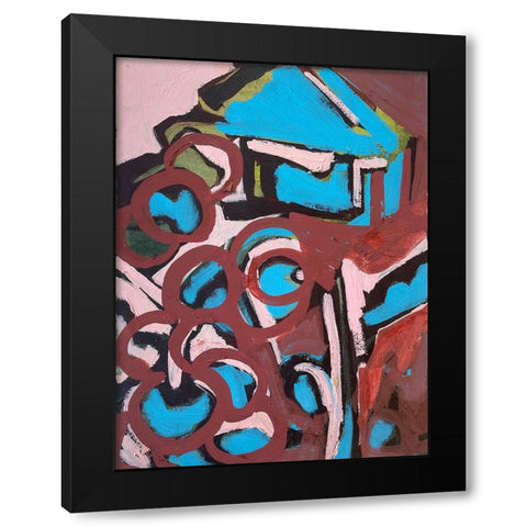 Hide Away II Black Modern Wood Framed Art Print with Double Matting by Ferrell, Erin McGee