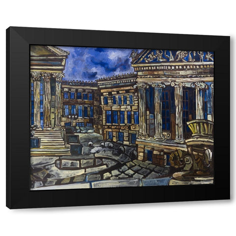 The Art Museum Black Modern Wood Framed Art Print by Ferrell, Erin McGee