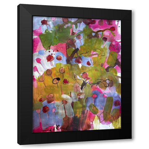 Under the Apple Tree I Black Modern Wood Framed Art Print with Double Matting by Ferrell, Erin McGee