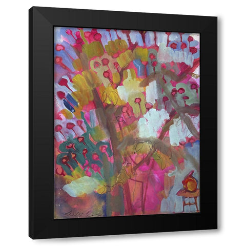 Under the Apple Tree III Black Modern Wood Framed Art Print with Double Matting by Ferrell, Erin McGee