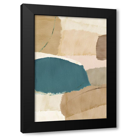 Rhythm and Flow I Black Modern Wood Framed Art Print by Kouta, Flora
