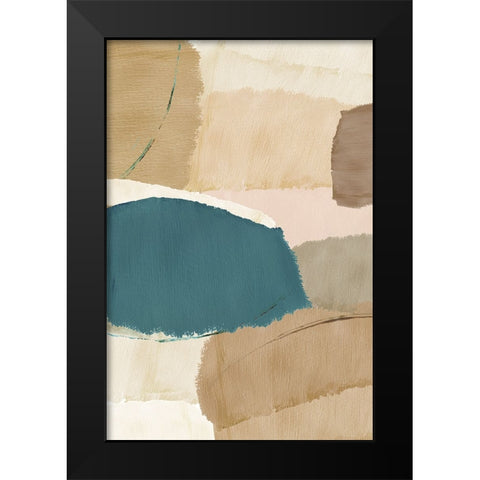 Rhythm and Flow I Black Modern Wood Framed Art Print by Kouta, Flora