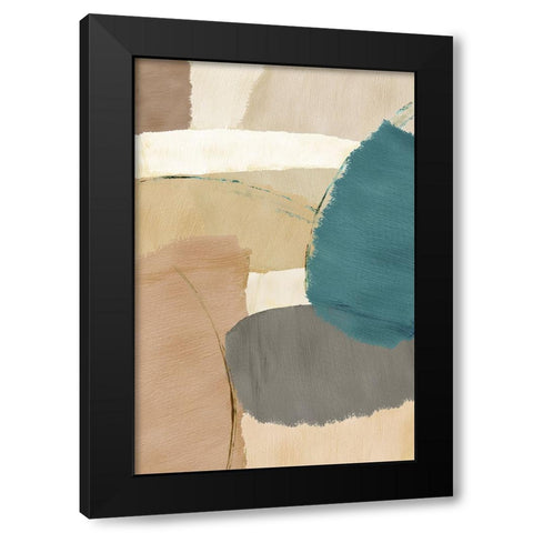 Rhythm and Flow II Black Modern Wood Framed Art Print with Double Matting by Kouta, Flora