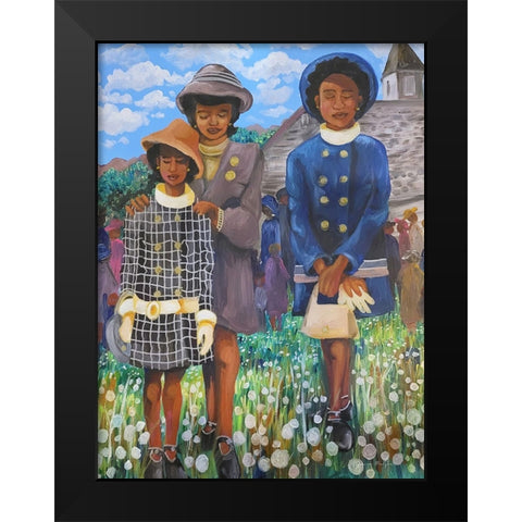 Rocky Mountain Girls I Black Modern Wood Framed Art Print by McGee, Janie