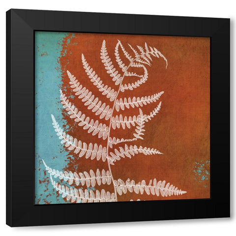 Fern Abstract Study I Black Modern Wood Framed Art Print by Poinski, Dianne