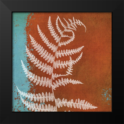 Fern Abstract Study I Black Modern Wood Framed Art Print by Poinski, Dianne