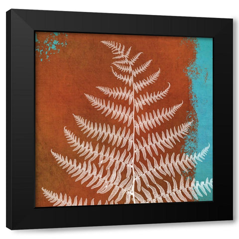 Fern Abstract Study II Black Modern Wood Framed Art Print by Poinski, Dianne
