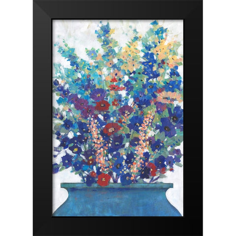 A bunch of Flowers I Black Modern Wood Framed Art Print by OToole, Tim