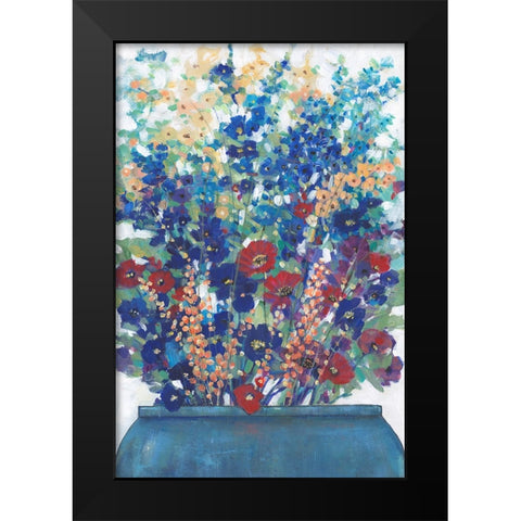 A bunch of Flowers II Black Modern Wood Framed Art Print by OToole, Tim