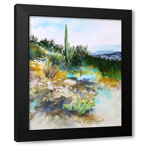 High Desert Scene Black Modern Wood Framed Art Print by Bonaparte, Diane