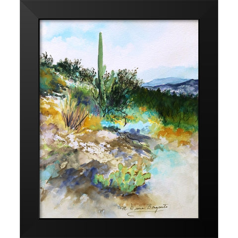High Desert Scene Black Modern Wood Framed Art Print by Bonaparte, Diane