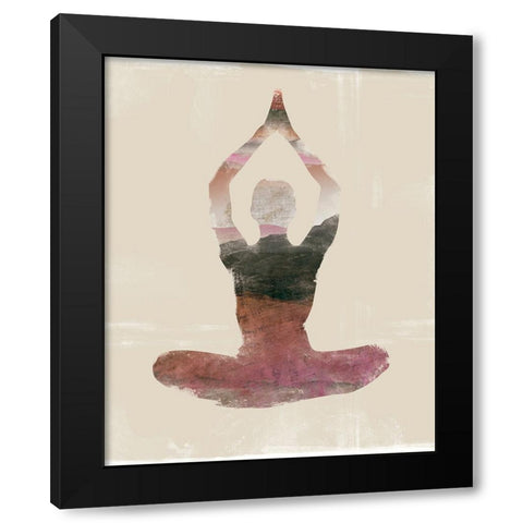 Morning Yoga Pose II Black Modern Wood Framed Art Print by Bagnato, Judi