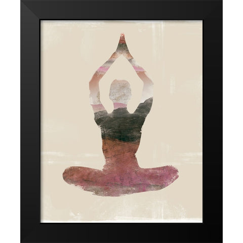 Morning Yoga Pose II Black Modern Wood Framed Art Print by Bagnato, Judi