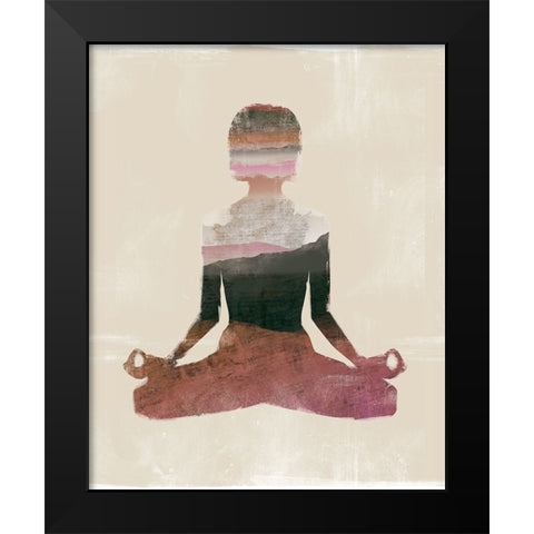 Morning Yoga Pose III Black Modern Wood Framed Art Print by Bagnato, Judi