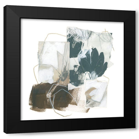 Cortar I Black Modern Wood Framed Art Print by Vess, June Erica