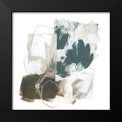 Cortar I Black Modern Wood Framed Art Print by Vess, June Erica