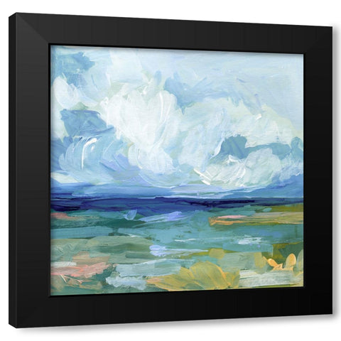 Saltwaters Edge II Black Modern Wood Framed Art Print by Barnes, Victoria