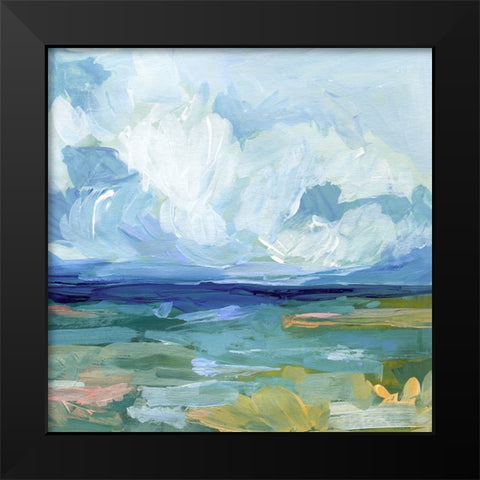 Saltwaters Edge II Black Modern Wood Framed Art Print by Barnes, Victoria