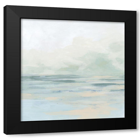 Gentle Sky II Black Modern Wood Framed Art Print by Vess, June Erica