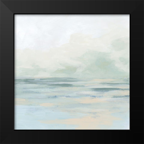 Gentle Sky II Black Modern Wood Framed Art Print by Vess, June Erica