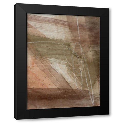 Peach on Earth II Black Modern Wood Framed Art Print with Double Matting by Popp, Grace