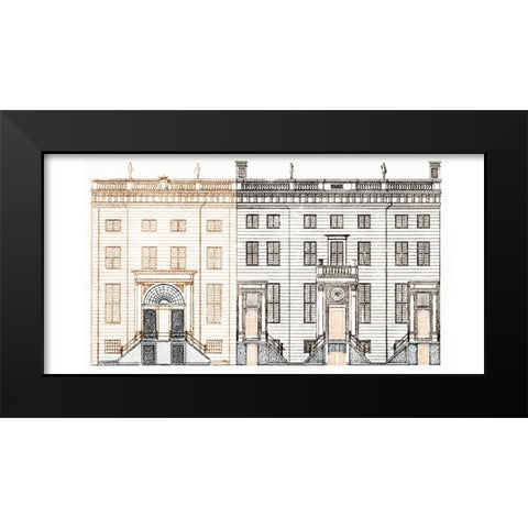 Amsterdam Canal Houses III Black Modern Wood Framed Art Print by Teyler, Johan