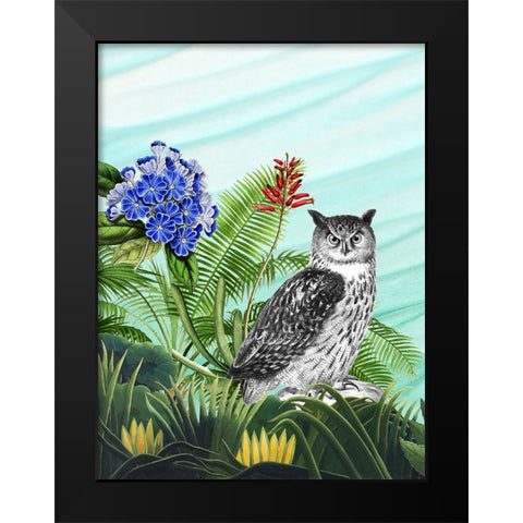 Tropical Wave I Black Modern Wood Framed Art Print by Wang, Melissa