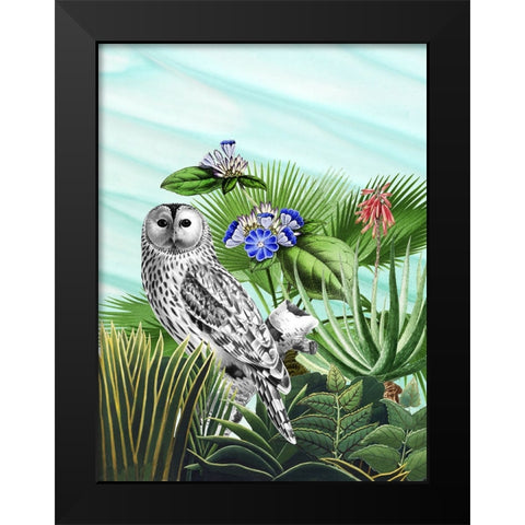 Tropical Wave II Black Modern Wood Framed Art Print by Wang, Melissa