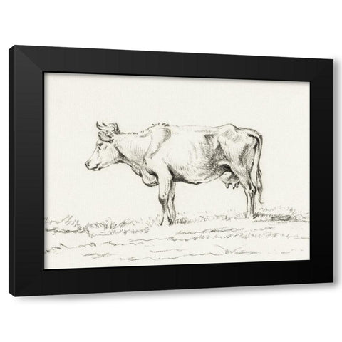 Bernard Cow Sketch I Black Modern Wood Framed Art Print by Bernard, Jean