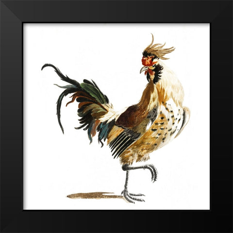Teyler Roosters I Black Modern Wood Framed Art Print by Teyler, Johan