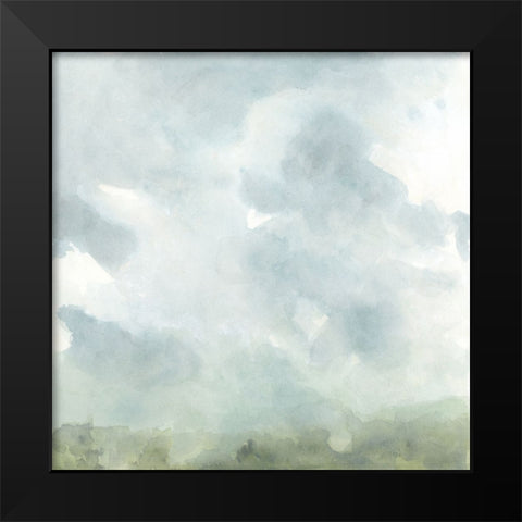 Moody Horizon I Black Modern Wood Framed Art Print by Vess, June Erica