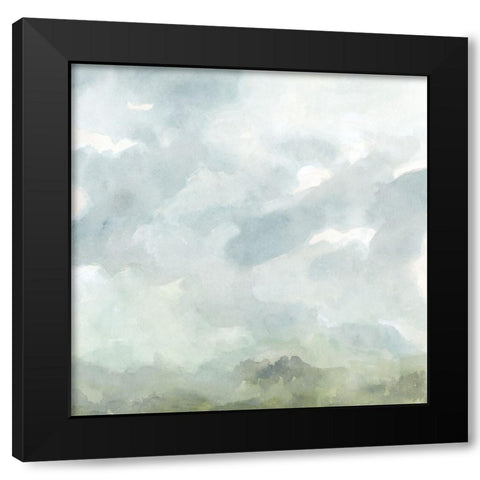 Moody Horizon II Black Modern Wood Framed Art Print by Vess, June Erica