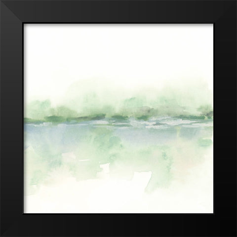 Moss Mist I Black Modern Wood Framed Art Print by Vess, June Erica