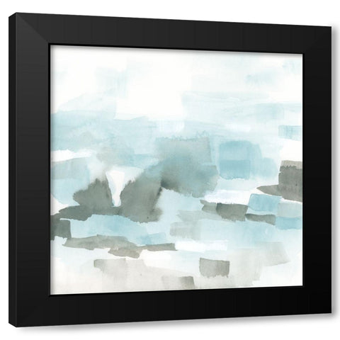 Cubist Surf II Black Modern Wood Framed Art Print by Vess, June Erica