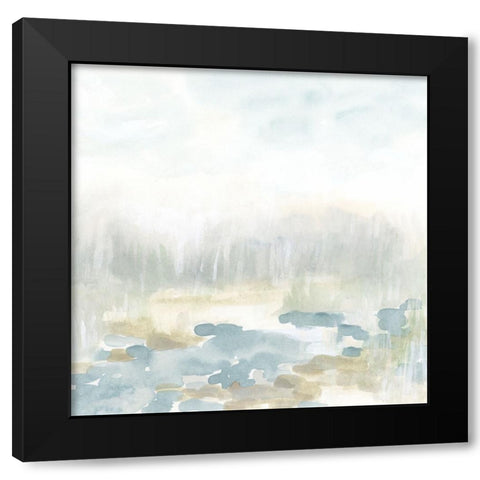 Misty Creekbed II Black Modern Wood Framed Art Print by Vess, June Erica
