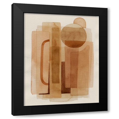 Quilt of Arches II Black Modern Wood Framed Art Print with Double Matting by Popp, Grace