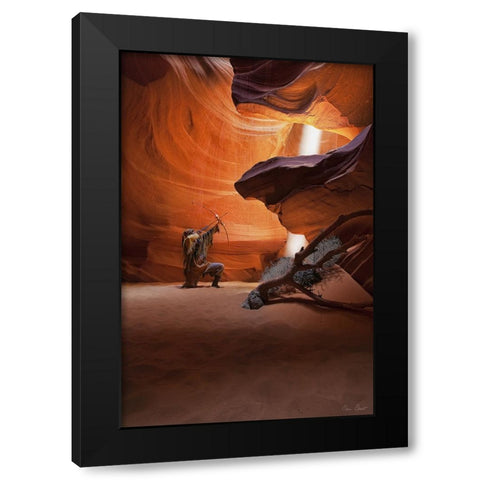 Guiding Light II Black Modern Wood Framed Art Print by Drost, David