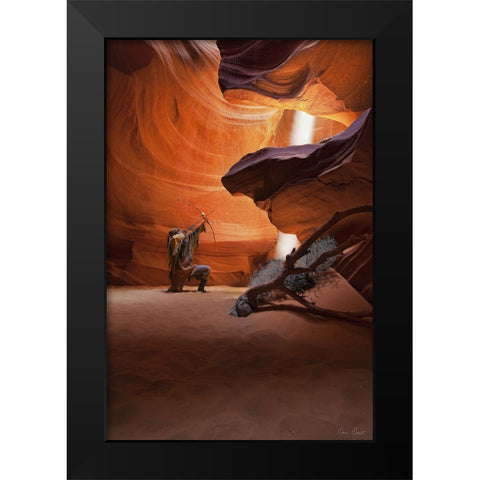 Guiding Light II Black Modern Wood Framed Art Print by Drost, David