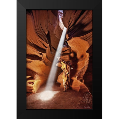 Guiding Light III Black Modern Wood Framed Art Print by Drost, David
