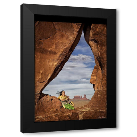 Natures Melody I Black Modern Wood Framed Art Print by Drost, David