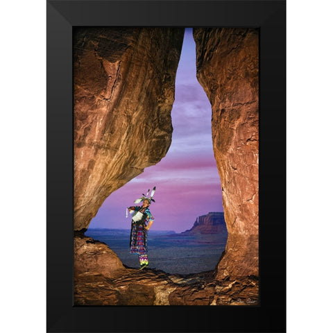 Natures Melody II Black Modern Wood Framed Art Print by Drost, David