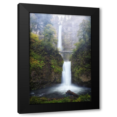 Rapid Waterfall III Black Modern Wood Framed Art Print by Drost, David
